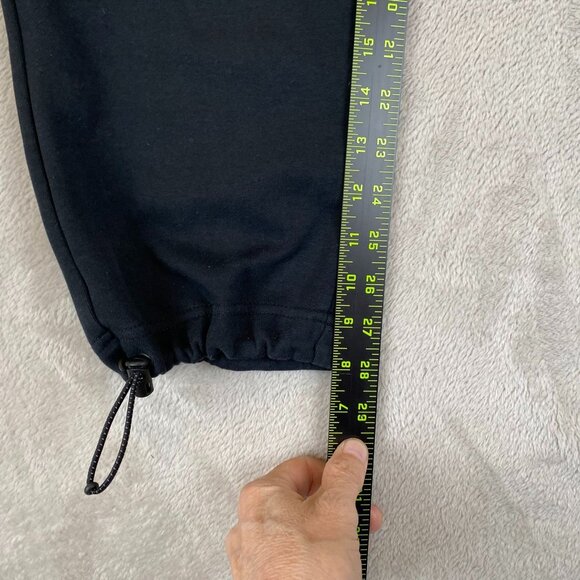 Nike Mens Black Jogger Sweatpants M Adjustable Drawstring Waist Reflective Zippe - Picture 3 of 11